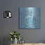«Buddha on Blue II» par Annie Warren - impression sans cadre sur métal-1122840343