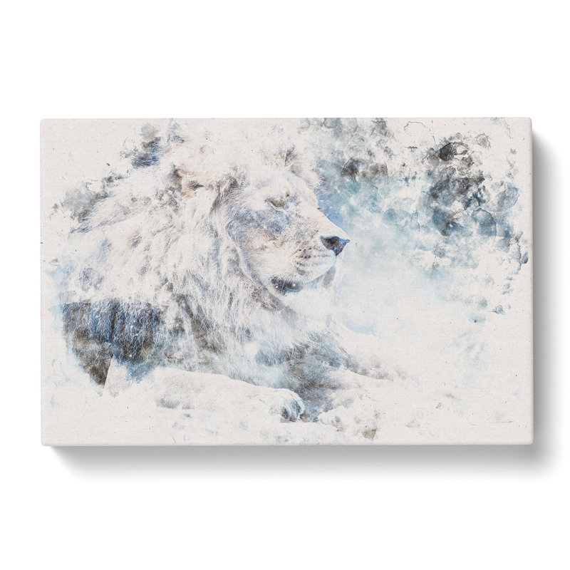 Beautiful Lion - Wrapped Canvas Print, 60cm H x 91cm W x 3cm D