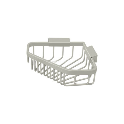 0713DFF175AF4D95AA22C681619D1BB7 Panier en métal 8-1 / 4 "x 6-7 / 8" Pentagon en nickel brossé