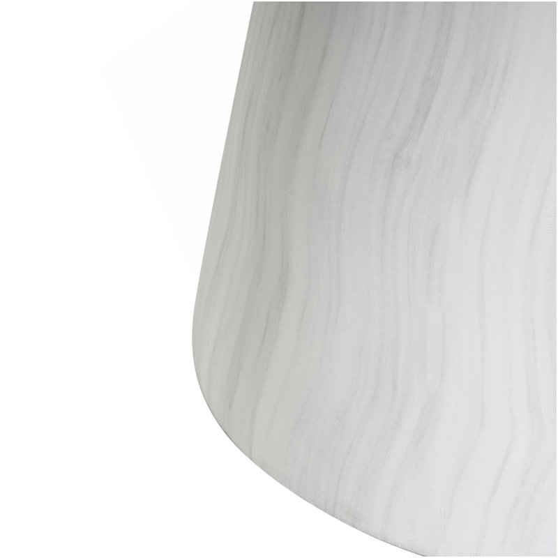Table d'appoint d'extérieur en travertin Ponti, blanc