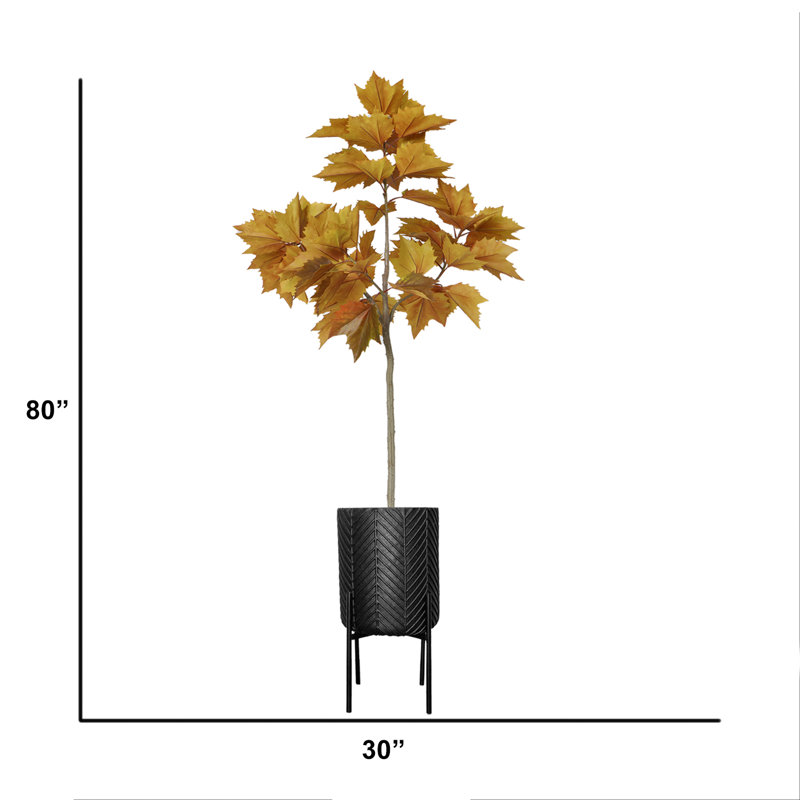 Érable artificiel en pot 80 po