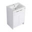 Meuble-lavabo autoportant avec lavabo en résine
