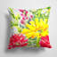 Coussin décoratif intérieur/extérieur fleur