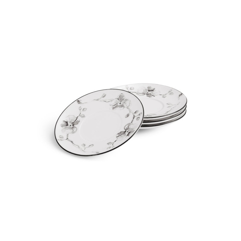 Black Orchid Demitasse Set