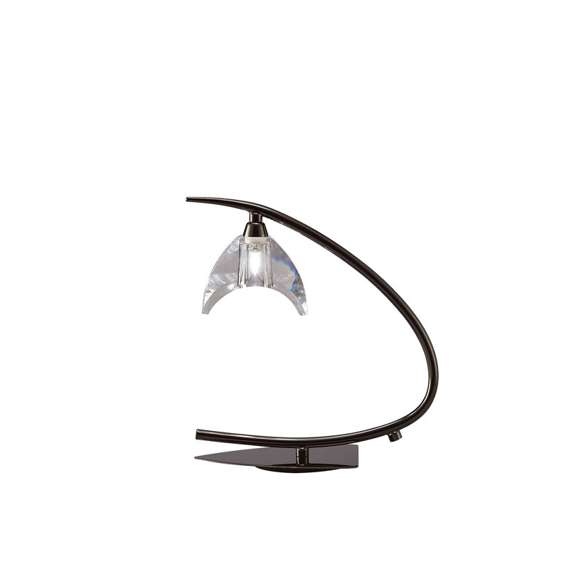 Drossett Metal Arched Lamp, Black