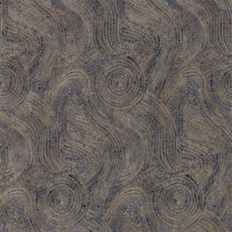Hawksmoor Wallpaper, Prussian/Copper