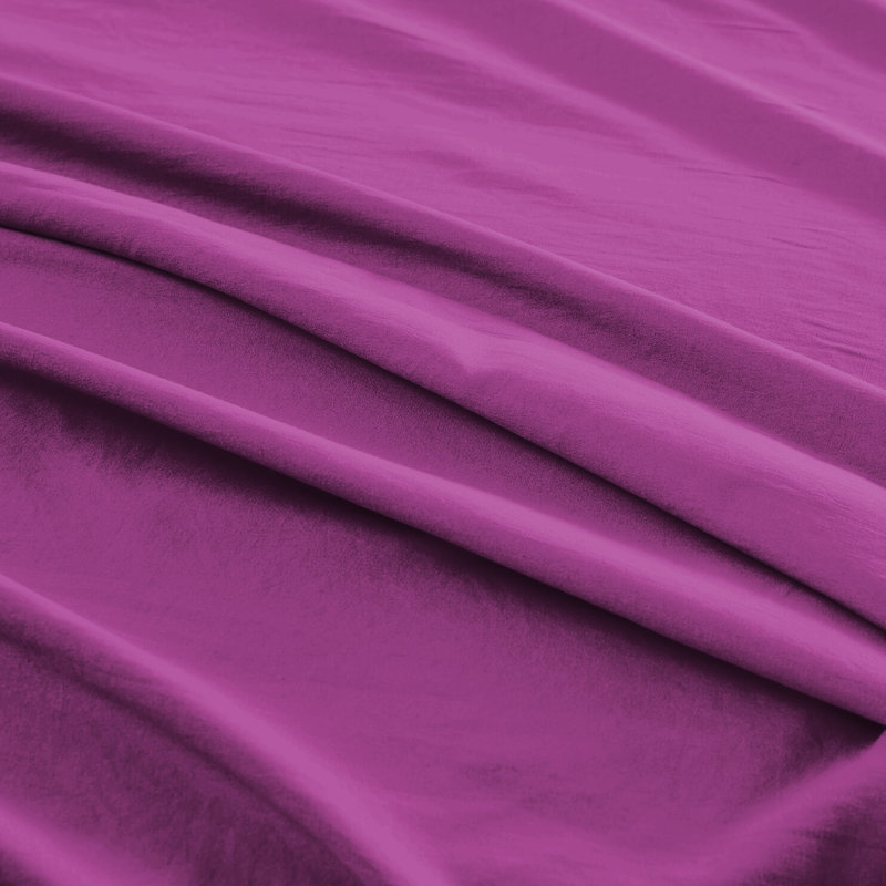 Kiranjot Microfibre 200 TC Reversible Modern & Contemporary Duvet Cover Set With Pillow Cases, 230cm x 220cm, Purple