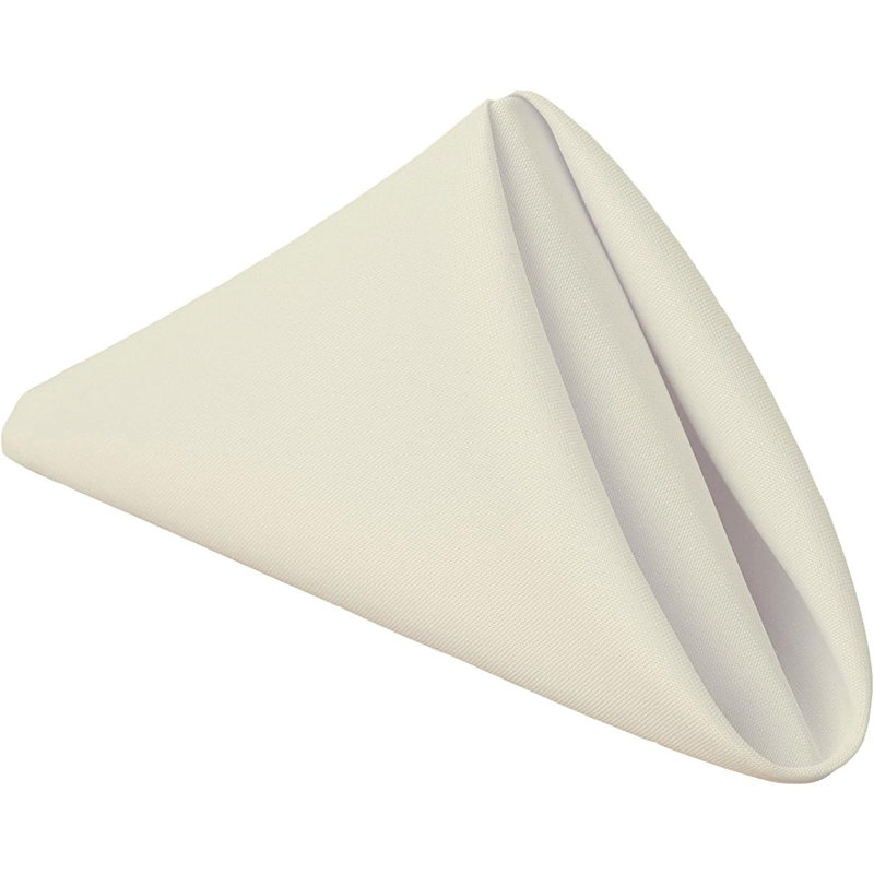 Amiin Square No Pattern Polyester Table Accessory, Ivory