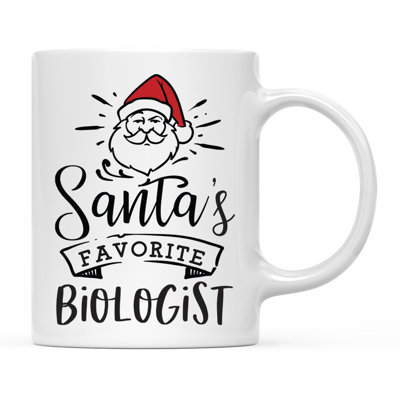 Tasse à café « biologiste favori » du père Noël