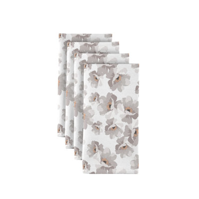 Polyester Floral Square Napkin