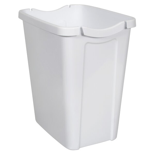 Hefty White Plastic Wastebasket in the Wastebaskets department at