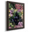 Floral on Black IV - Impression sur toile encadrée-32761605
