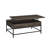 Wood And Metal Coffee Table With Lift Top In Brown