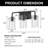 Dimmable Bathroom Vanity Light With Clear Glass Shade-1639248088-1639248089