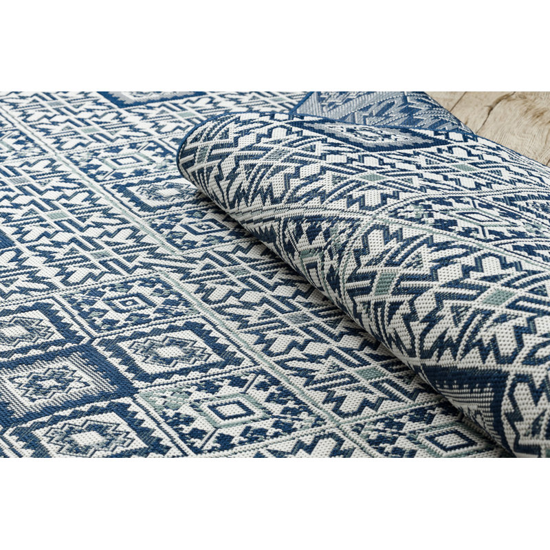 Palantoni Chequered Indoor / Outdoor Area Rug, Rectangle 120 x 170cm