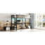 Lit mezzanine en métal avec bureau Space TG
