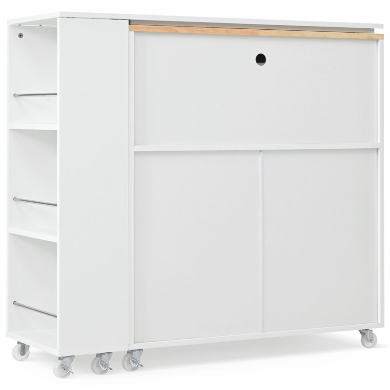 Versatile Rolling Kitchen Island with Advanced Functions for Ideal Cooking Experience