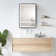 24X30 Inch LED Black Framed Wall Mount Medicine Cabinet With Mirror Anti-Fog Function 3 Colours With Light