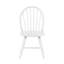 Ensemble de 2 chaises d'appoint blanches au fini blanc, style maison de campagne