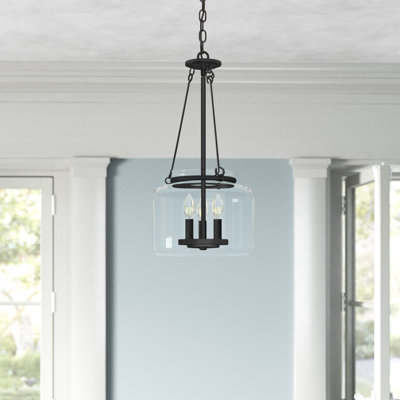 Gullerson 3 - Light Lantern Jar Chandelier in Bronze