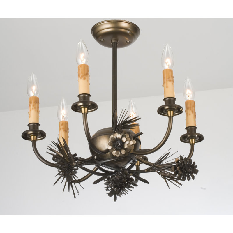 Rustic Lodge 6 - Light Chandelier