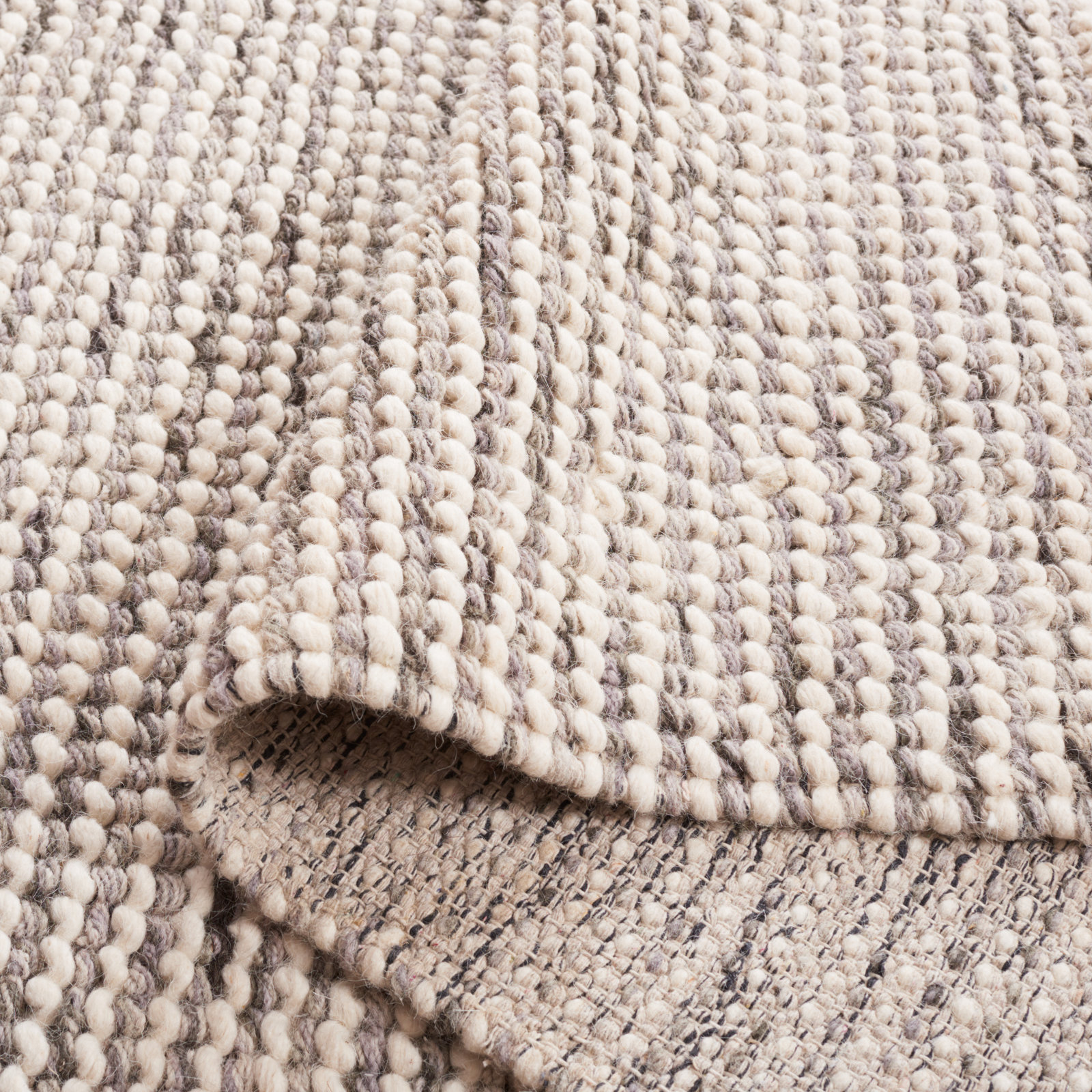 Kava Grey Black Rug, Square 6'