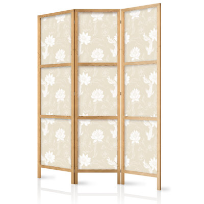 171cm H Solid Wood Folding Room Divider