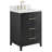24'' Free-standing Single Bathroom Vanity with Carrara Marble Vanity Top-408175344