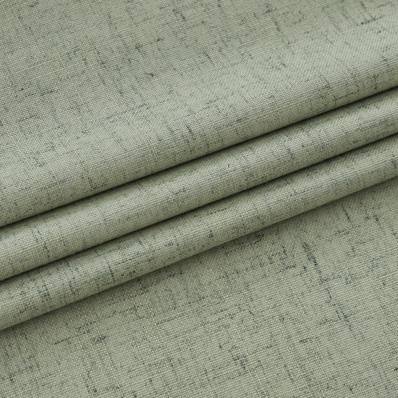 Leming 100% Waterproof and Blackout Solid Color Polyester Linen Textured Grommets Curtains Panel, 52" W x 72" L, Sage Green
