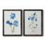 «Blue Blossom Botanical I», ensemble de 2 peintures sur toile encadrées-1514347371-1514347365