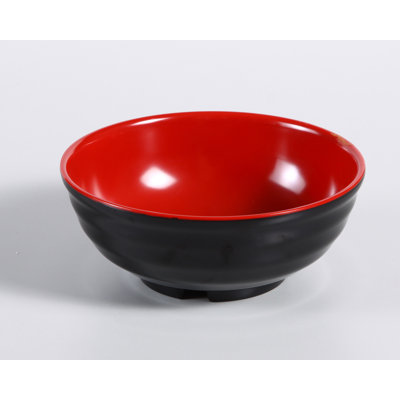 Noir et rouge 36 oz Bol à pâtes en mélamine deux tons