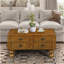 Table basse rectangulaire en bois massif