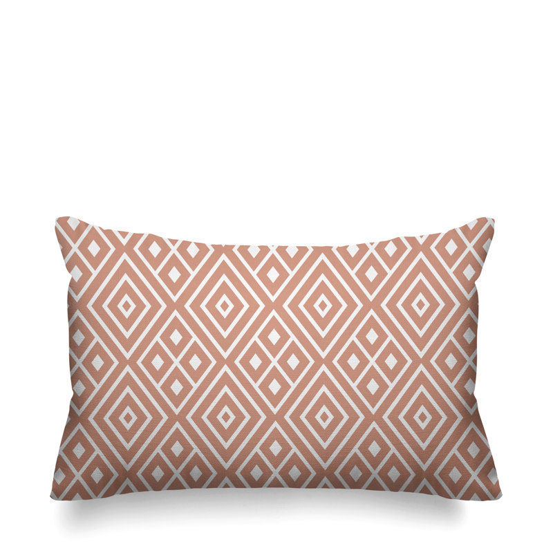 Housse et insert de coussin rectangulaire d'extérieur Nina, Chair