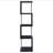 Black and Chrome 4-Tier Bookcase