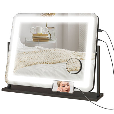 Chrishayla Metal Rectangle Floor Mirror