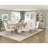Iralyn 19.5"H French Country Upholstered Side Chair– Ivory Seat, Rustic Gray Frame