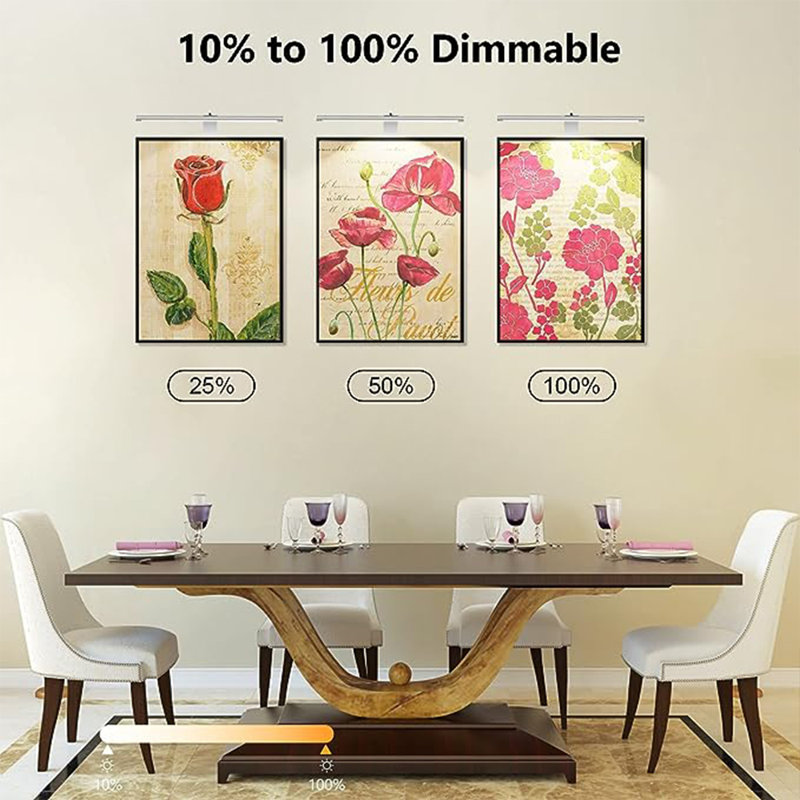 2.87'' Dimmable LED Wall Mounted Picture Light with Remote