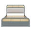 Lit plateforme en bois avec lit gigogne et 2 tiroirs-443430054