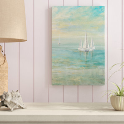 «Sunrise Sail Sailers II» par Danhui Nai, reproduction d'art sur toile