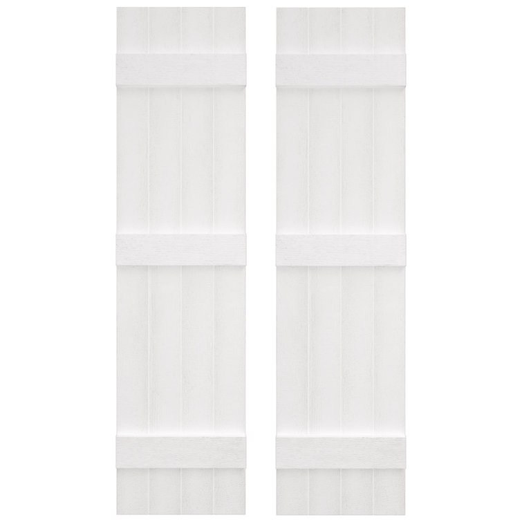 Builders Edge, volets sur mesure TailorMade jointés, volets Board-n-Batten, avec volets à volets