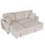 Canapé-lit modulaire de 86 po de large rembourré-87460505