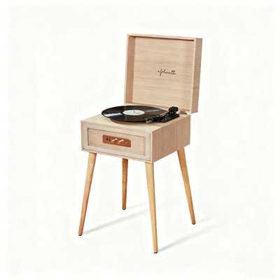 Retromax Bluetooth Vinyl Turntable: Floor-Standing Lp Player