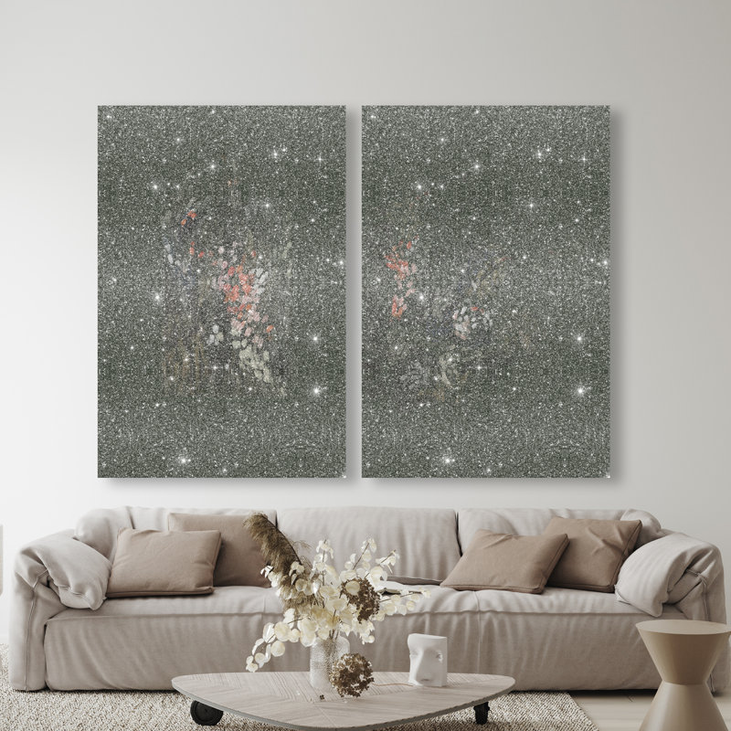 Dancing Petals Set Set by Oliver Gal, 36"H x 54"W, Gallery Wrapped