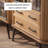 Solid wood and iron combination bookcase