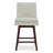 Aleksy Swivel Upholstered Counter Stool with Solid Wood Frame-1685686194