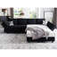 Canapé modulaire rembourré de rangement en velours 8 pièces 116,6 po Vashudev-1281672862
