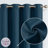 Grommet Room Darkening Linen Textured Curtain-607110986-607110984