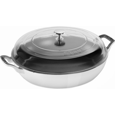 Cast Iron 3.59-qt Braiser with Glass Lid