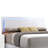White Queen Bed with LED Light Headboard