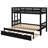 Twin Over Pull-Out Bunk Bed With Trundle-681854857